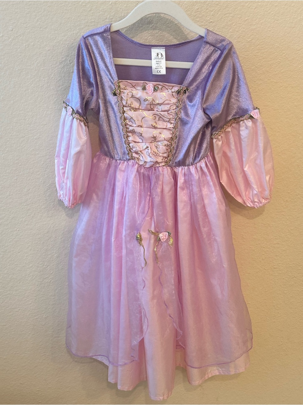 Rapunzel Pink Princess Costume Dress - Picture 4 of 12